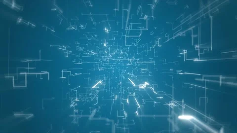 Abstract 3d Technology Background Fx Digital Data Video stock 140647985