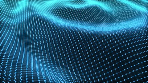 Abstract 3D technology background waving, seamless looping Stock Footage 150190320