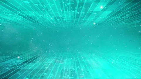 Abstract 3d technology futuristic.Cyan background Stock Footage 295938997