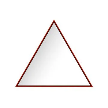 Abstract 3D triangle isolated on white background Stock Illustration
