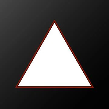 Abstract 3D triangle isolated on white background Stock Illustration