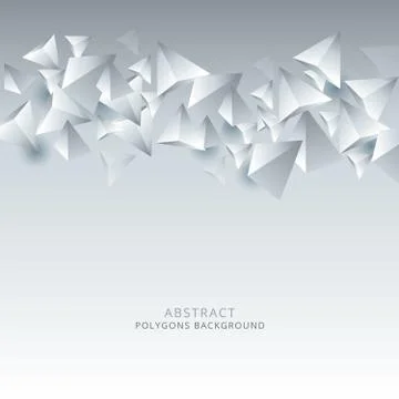 Abstract 3D Triangle Shapes Background Stock Illustration