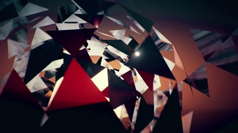 Abstract 3D Triangles 스톡 동영상 67266428