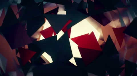 Abstract 3D Triangles Stock Footage 67266432