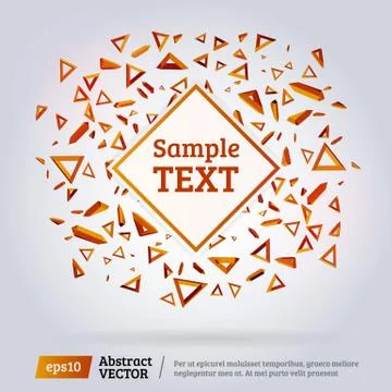 Abstract 3d triangles Stock Illustration