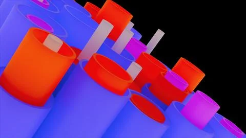Abstract 3d tubes Stock Illustration
