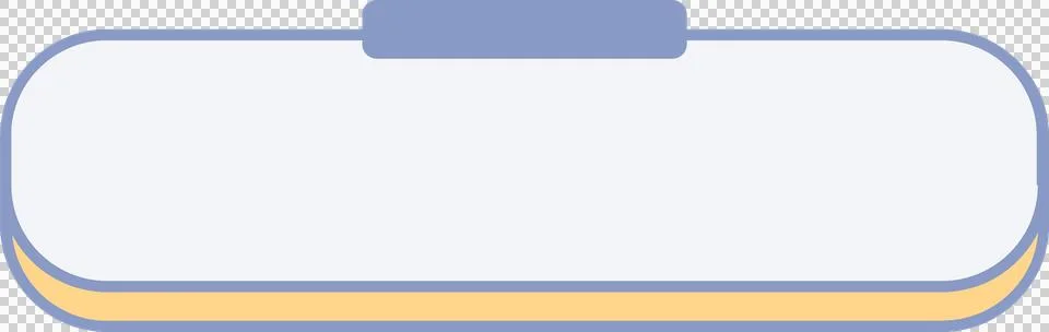 Abstract 3D UI is showing stacking light grey and pale yellow pill shapes on Illustrazione stock