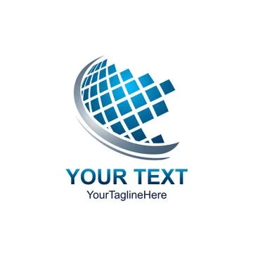 Abstract 3d vector icon such logos template element. Vector Illustration Stock Illustration