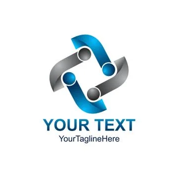 Abstract 3d vector icon such logos template element. Vector Illustration Stock Illustration