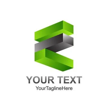 Abstract 3d vector icon such logos template element. Vector Illustration Stock Illustration