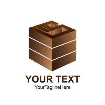 Abstract 3d vector icon such logos template element. Vector Illustration Illustrazione stock