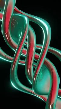 Abstract 3D vertical candy cane colourful ribbon Merry Christmas New Year Stock Illustration