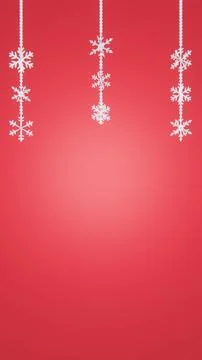 Abstract 3D vertical frames border winter backgrounds snowflake candy cane Stock Illustration