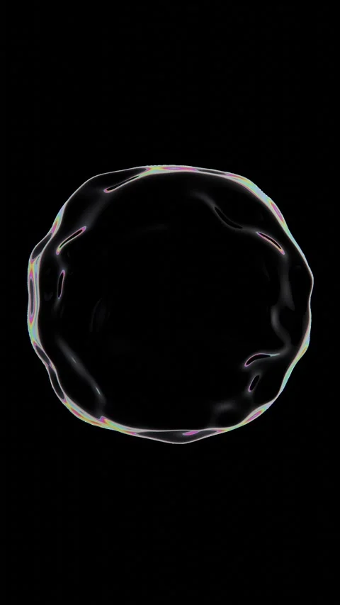 Abstract 3D vertical futuristic chrome holographic iridescent prism Video stock 295497227