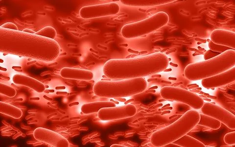 Abstract 3D virus background Stock-Illustration