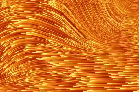 Abstract 3D visualization of a geometric low-poly golden surface.3d rendering Stock Illustration