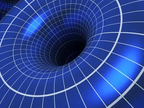 Abstract 3D vortex illustration. 3D illustration Stock Illustration