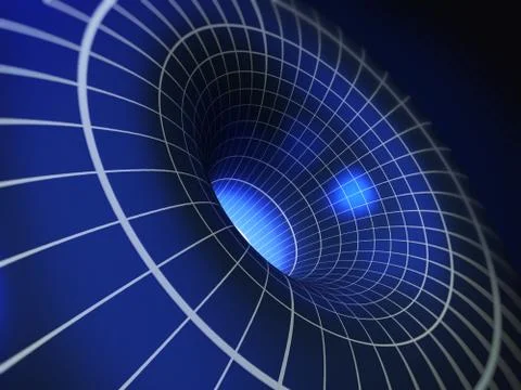 Abstract 3D vortex illustration. 3D illustration Illustrazione stock