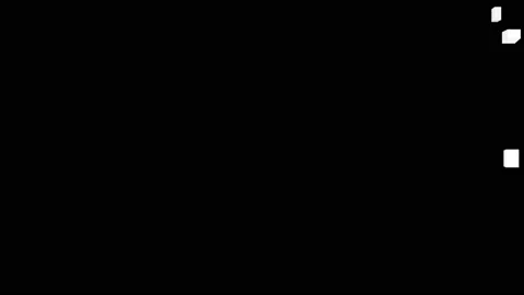 Abstract 3D Wall transitions. 3D Mapping. Falling White Wall Transition. Video stock 161365810