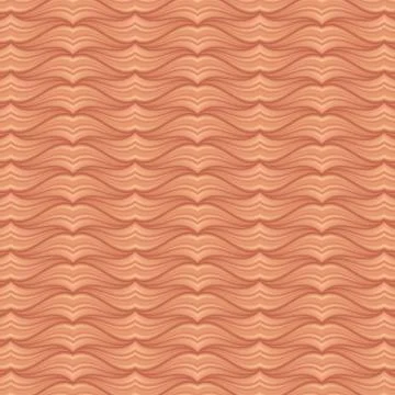 Abstract 3D wave pattern copper color background. Tracery lines. Stock Illustration