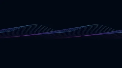 Abstract 3D waves background. Flowing liquid motion design for digital art. Stock Footage 340373005