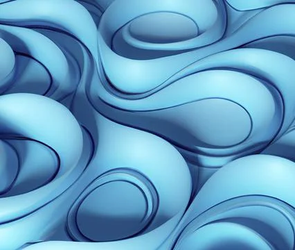 Abstract 3d waves texture for decoration Stock Illustration