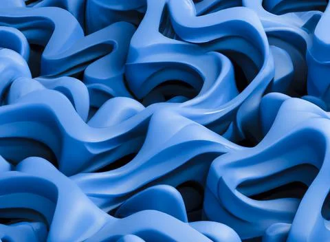 Abstract 3d waves texture for decoration Stock Illustration