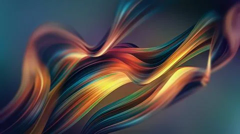 Abstract 3D Wavy Design Stock Illustration
