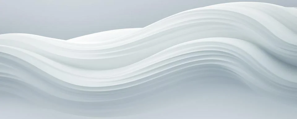 Abstract 3D White Background Stock Illustration