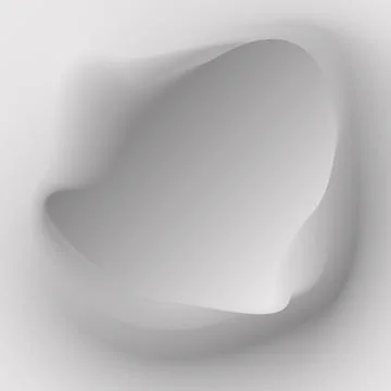 Abstract 3d white fluid background with organic minimalist shapes and soft .. Illustration