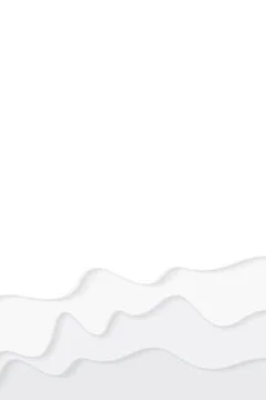 Abstract 3D white liquid flowing on vertical background paper cut style gra.. Stock Illustration