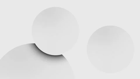 Abstract 3D white round balls wiggle effect motion background title design fo Stock Footage 165383418