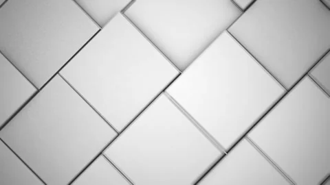 Abstract 3D White Tiles Extruded Technology Background Stock Footage 343640841
