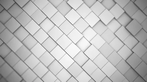 Abstract 3D White Tiles Technology Background Stock-Footage 338183901