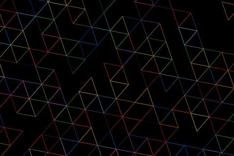 Abstract 3d wireframe network in black background 스톡 일러스트