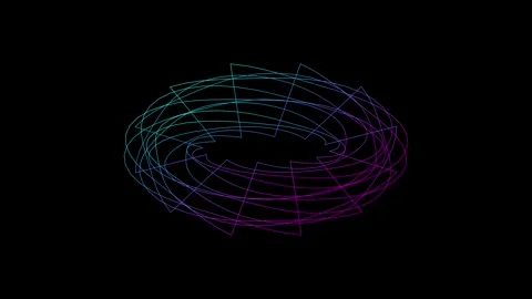 Abstract 3D Wireframe Sphere Animation Vidéo 344247750
