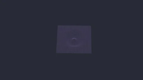 Abstract 3D wireframe wave surface animation, neon grid motion background in... Vídeos de archivo 327947657