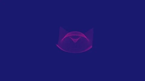 Abstract 3D wireframe wave surface animation, neon grid motion background in... Vídeos de archivo 327947658