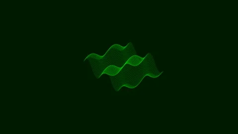 Abstract 3D wireframe wave surface animation, neon grid motion background in... Vídeos de archivo 327947668
