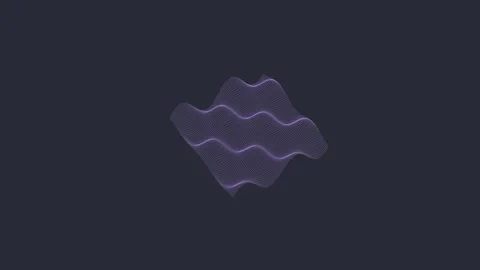 Abstract 3D wireframe wave surface animation, neon grid motion background in... Vídeos de archivo 327947711