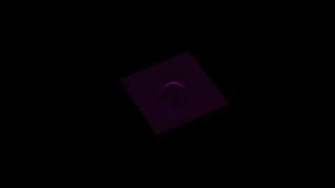 Abstract 3D wireframe wave surface animation, neon grid motion background in... Vídeos de archivo 327947723