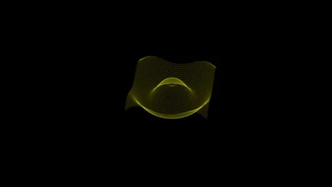 Abstract 3D wireframe wave surface animation, neon grid motion background in... Vídeos de archivo 327947740