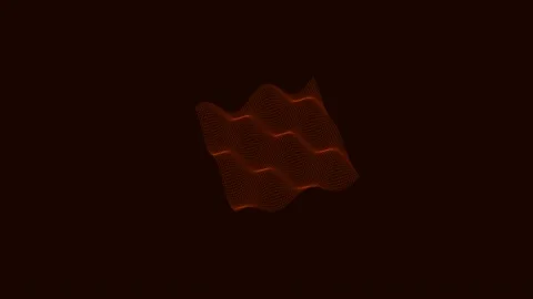 Abstract 3D wireframe wave surface animation, neon grid motion background in... Vídeos de archivo 327947745