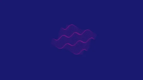 Abstract 3D wireframe wave surface animation, neon grid motion background in... Vídeos de archivo 327947788