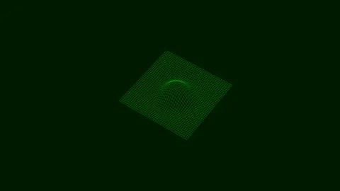 Abstract 3D wireframe wave surface animation, neon grid motion background in... Vídeos de archivo 327947807