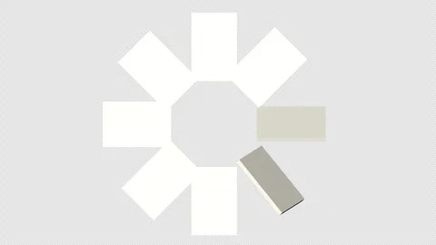 Abstract 4K animation featuring rotating geometric shapes arranged in a circu Stock Footage 324461496