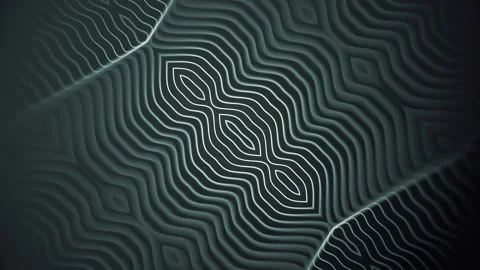 Abstract 4K animation. A hypnotic pattern reminiscent of a topographic map Stock Footage 327642187