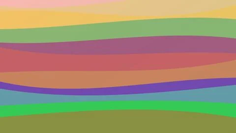 Abstract 4K background with colorful wavy horizontal layers, vibrant flowin.. 库存插图