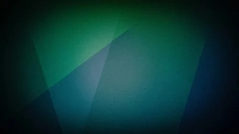 Abstract 4K background featuring deep green and blue geometric shapes with .. Stock-Illustration