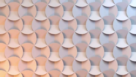 Abstract, 4K background with a hypnotic pattern of rotating 3D elements Stock Footage 317075152